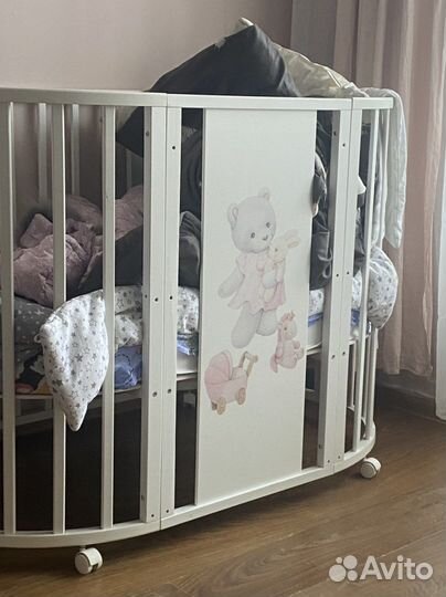 Кроватка Loona Zea 9 в 1, белая