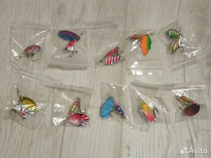 Набор вращающихся блесен