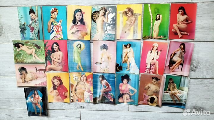 Открытка Фото стерео Переливашка ню эротика