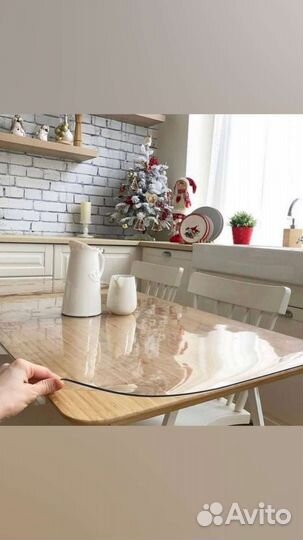 Силиконовая прозрачная скатерть гибкое стекло