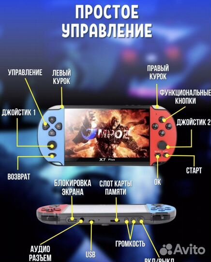 Игровая консоль X7 +