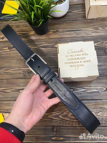Ремень из кожи с любой гравировкой