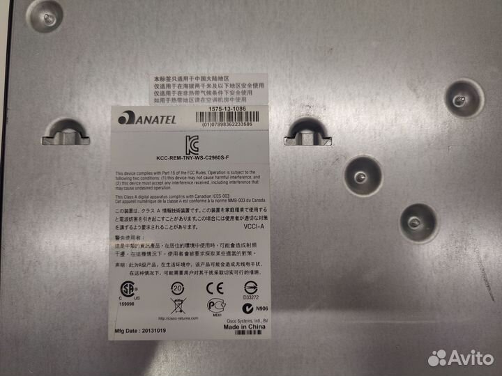 PoE 24 порта, Коммутатор Cisco WS-C2960S-F24PS-L