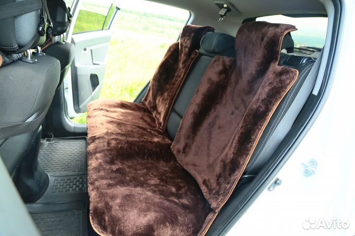 Меховые накидки на заднее сидение