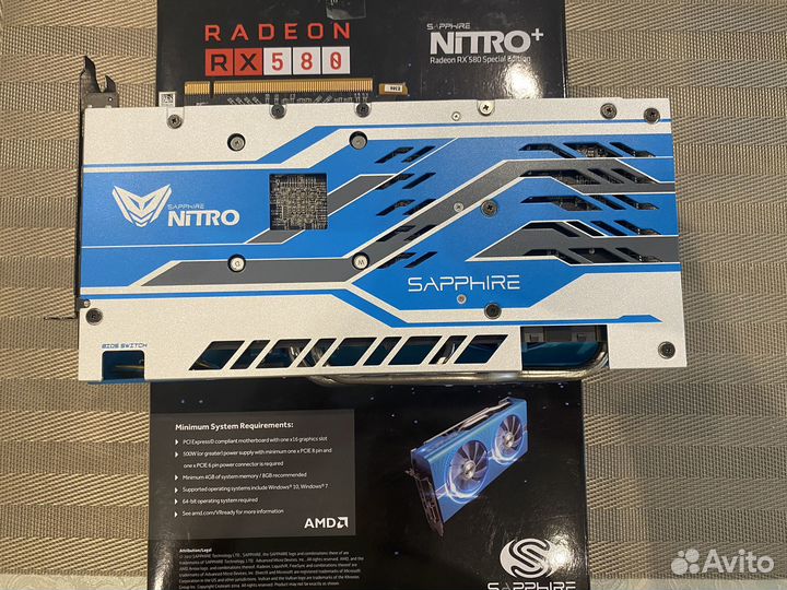 Видеокарта Sapphire Radeon nitro+ RX 580 8G SE