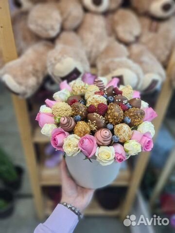 Букет, клубника в шоколаде