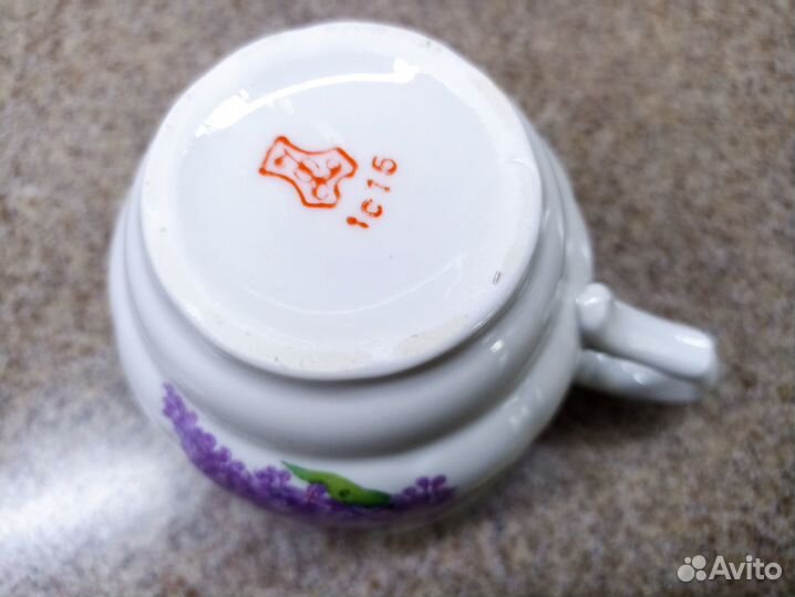 Чайная чашка. дфз (Добруш). Фарфор СССР. 70е годы