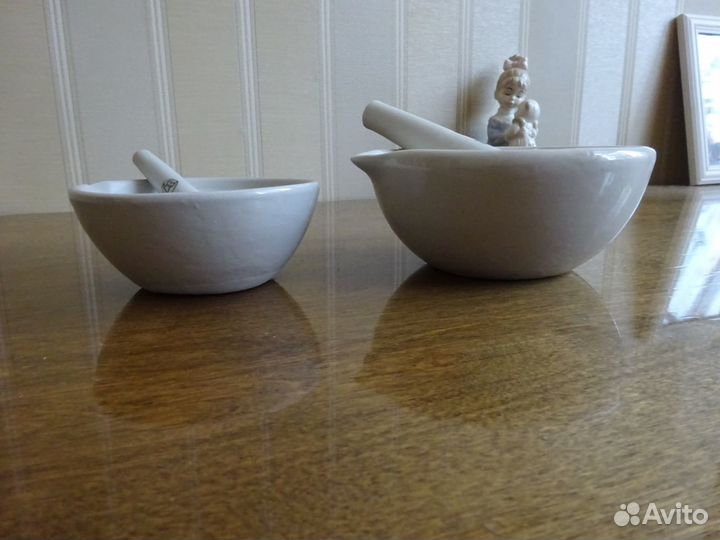 Ступка фарфоровая аптечная СССР