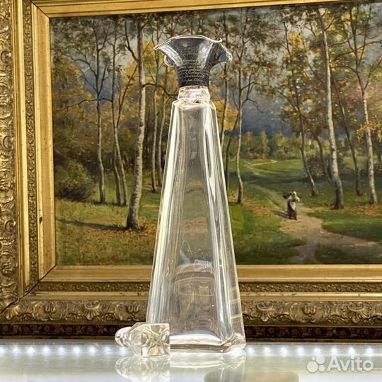 Старинный хрустальный графин. Серебро 900 проба
