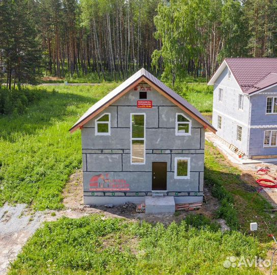 Дом 94м2 за 3 дня из панелей полистиролбетона