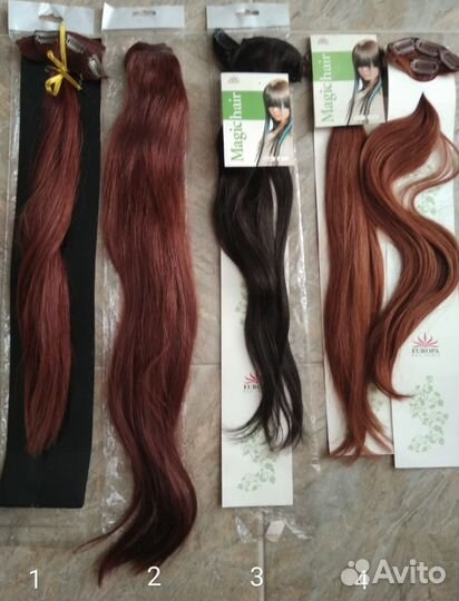 Натуральные европейские волосы на клипсах