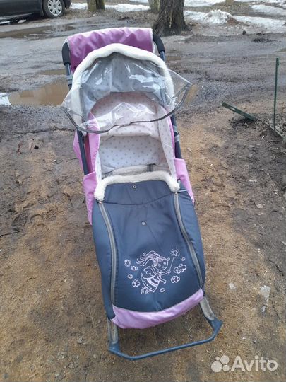 Детские санки коляска