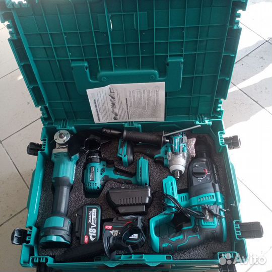 Набор инструмента Makita 3 в 1, 4в 1