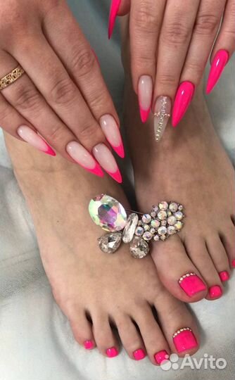 Маникюр и педикюр(запись по предоплате)