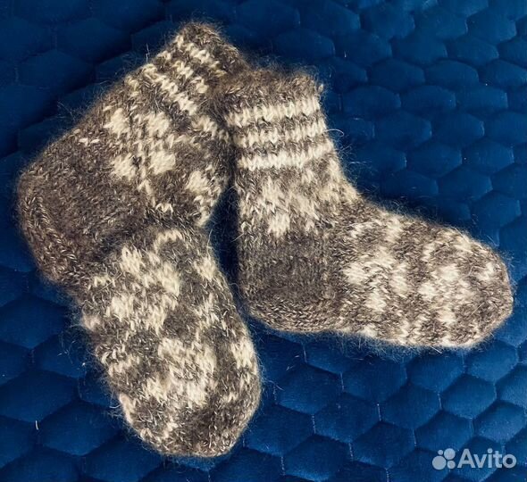 Носки детские пуховые ручная работа