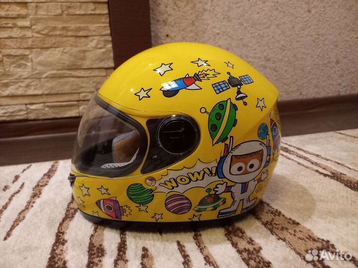 Детский мото шлем