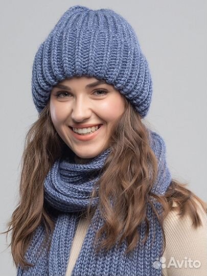 Комплект женский шапка и шарф