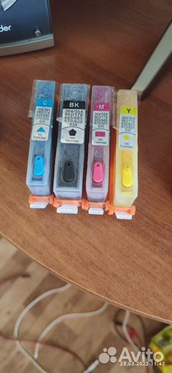 Картриджи hp+краска