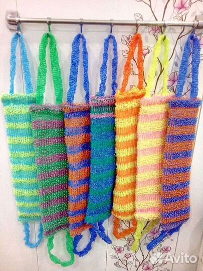 Мочалки и рукавички для бани и бассейна