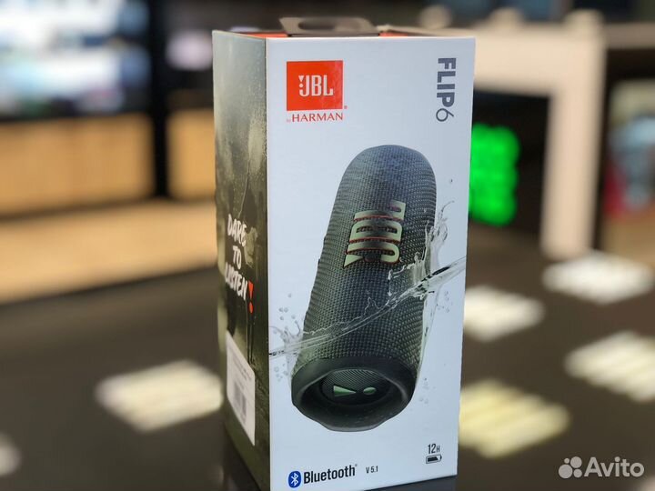 Новая колонка JBL Flip 6 30Вт 4800mAh 12 часов