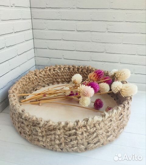 Корзина из джута