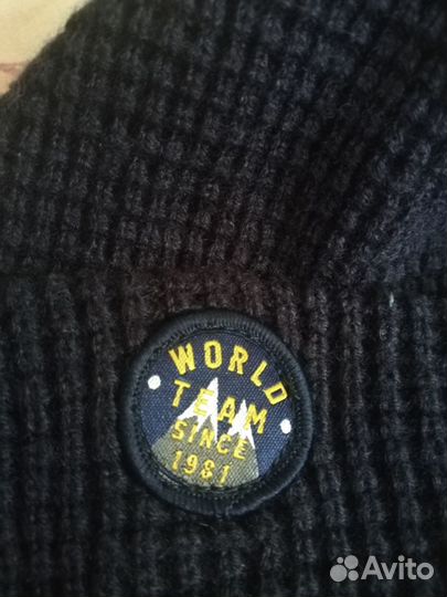 Шапка двойная с отворотом детская