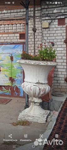 Ваза большая напольная уличная