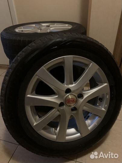 Шины+литдиски, зим б/ш Bridgestone 185/65 R15 бу