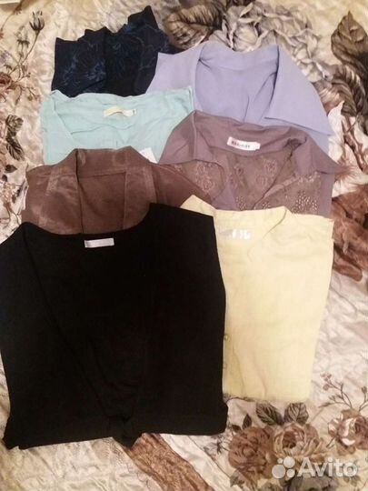 Платья-туники, рубашки, блузки р. 44/46 (пакетами)