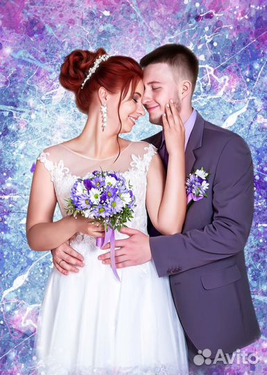 Картина/Портрет по фото на холсте за 3 часа.екб