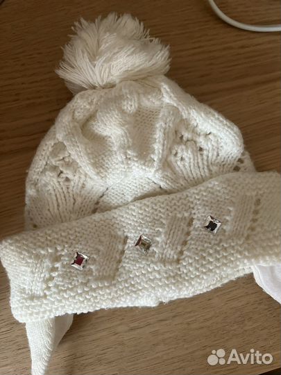 Шапка детская белая весна