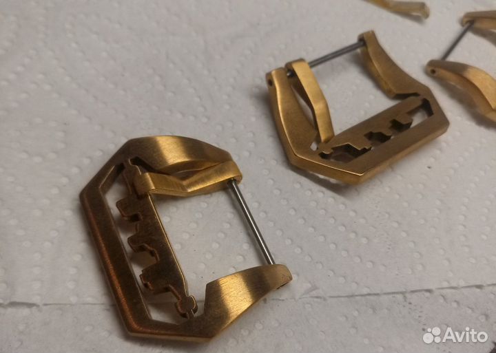 Бронзовая бакля 22мм застёжка часов Panerai и др