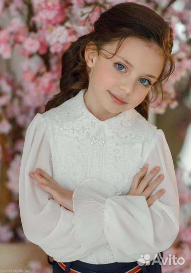 Блузка duwali молочная 134