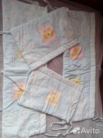 Бортики в кроватку, простынки