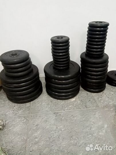 Диски для штанги обрезиненные