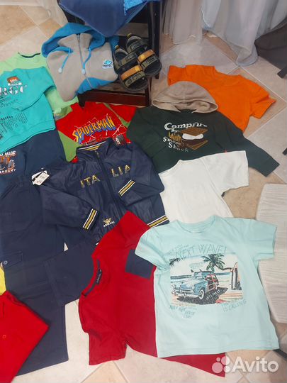 Одежда на мальчика пакетом 4-5 лет