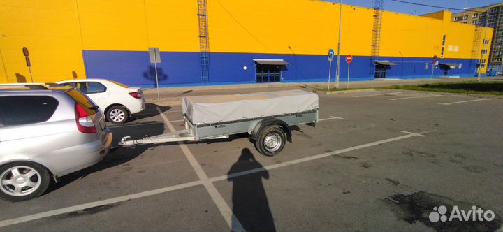 Доставка на прицепе