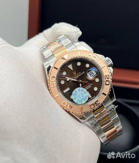 Rolex yacht master gold часы