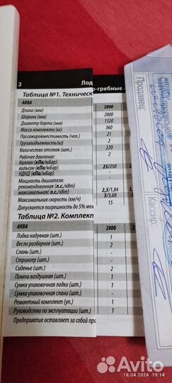 Надувная лодка пвх бу