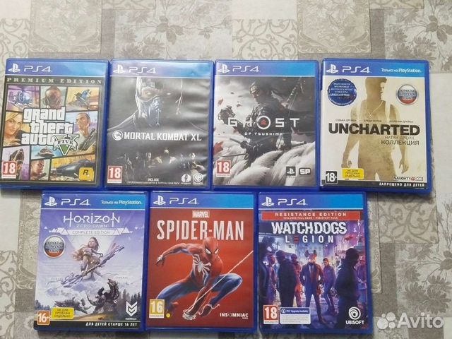 Диски на sony playstation 4
