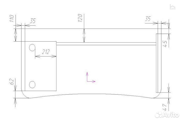 Стол компьютерный кст-105