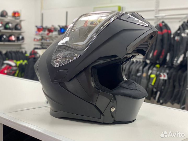 Cнегоходный шлем AIM JK906 с электроподогревом