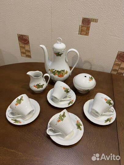 Чайный сервиз Маки,Кофейный сервиз ГДР