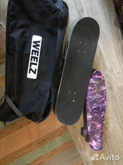 Скейтборд самокат