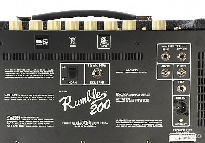 Fender Rumble 200 v3 (Новый комбоусилитель )