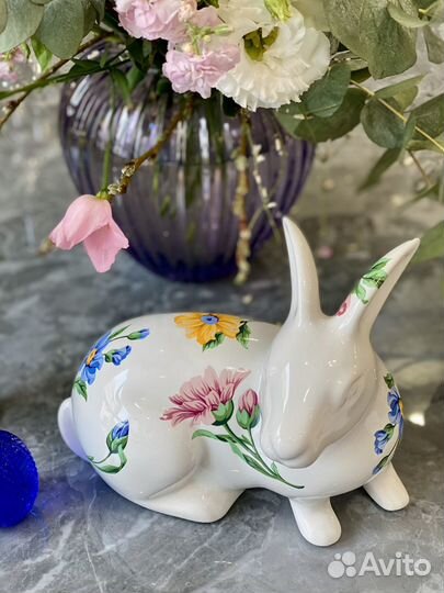 Пасхальный фарфоровый кролик tiffani тиффани
