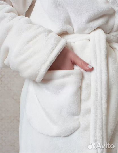 Халат белый махровый новый