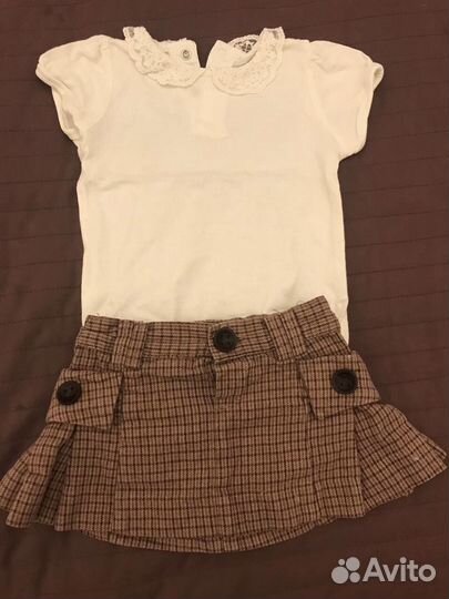 Пакет вещей девочке 74 80см zara hm mothercare