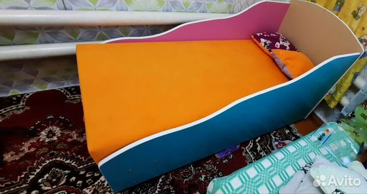 Детская кровать от 3 лет с бортиками