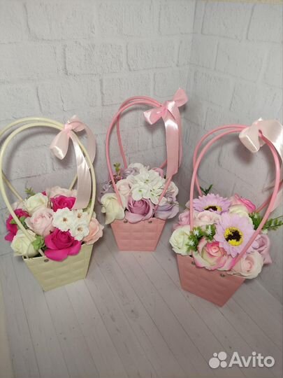 Букет из мыльных цветов